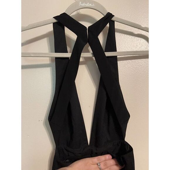 Jay Godfrey Rooney Deep V-Neck Sleeveless Cutout-Back Jumpsuit Sz. 0 - Picture 5 of 9